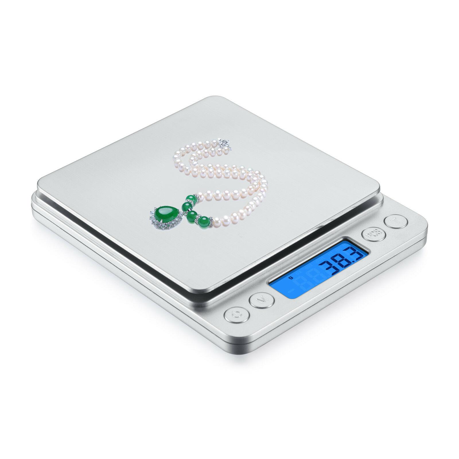 Digital Scale 3000g X 0 1g Jewelry Gold Silver Coin Gram Kitchen 2x