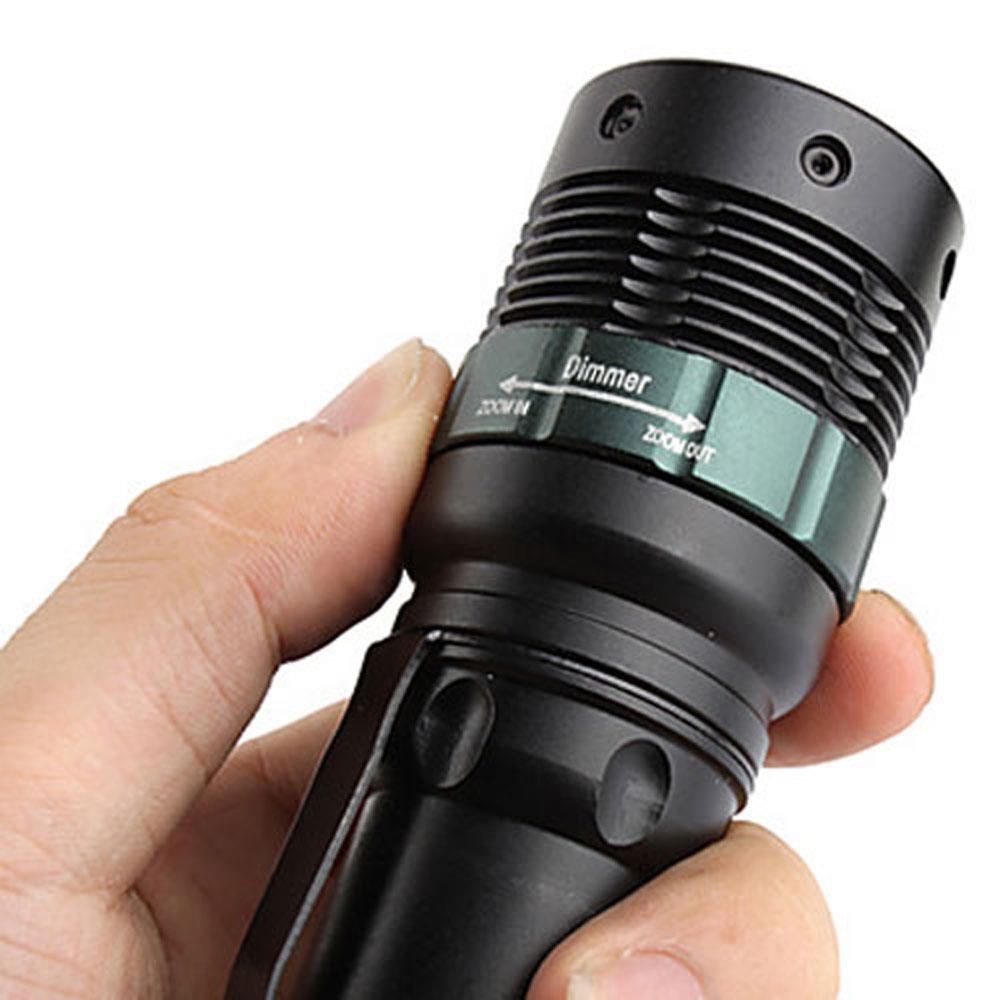 HOT LED 18650 Flashlight 10000 Lumens Light Zoom Adjustable Focus Torch