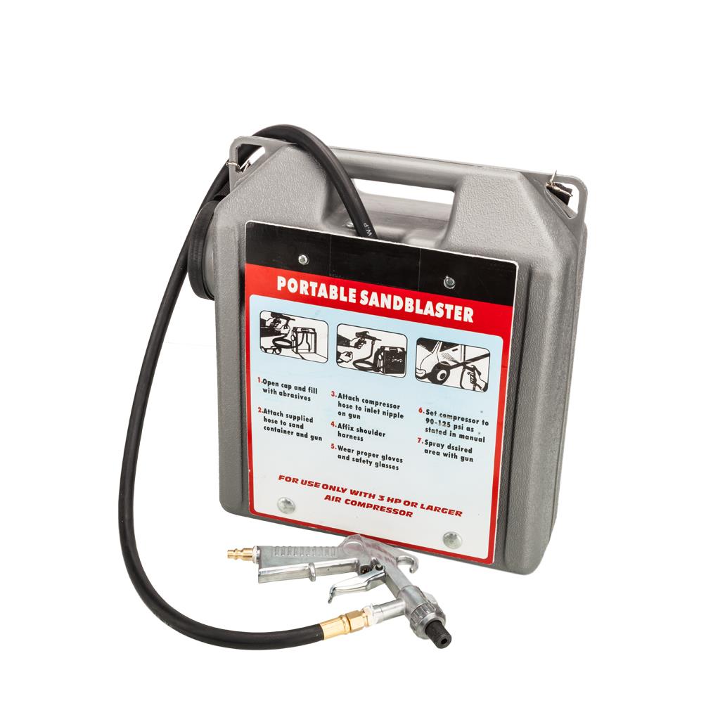 30 LBS Portable Handheld Air Sandblaster Sand Blaster Kit Rust & Paint