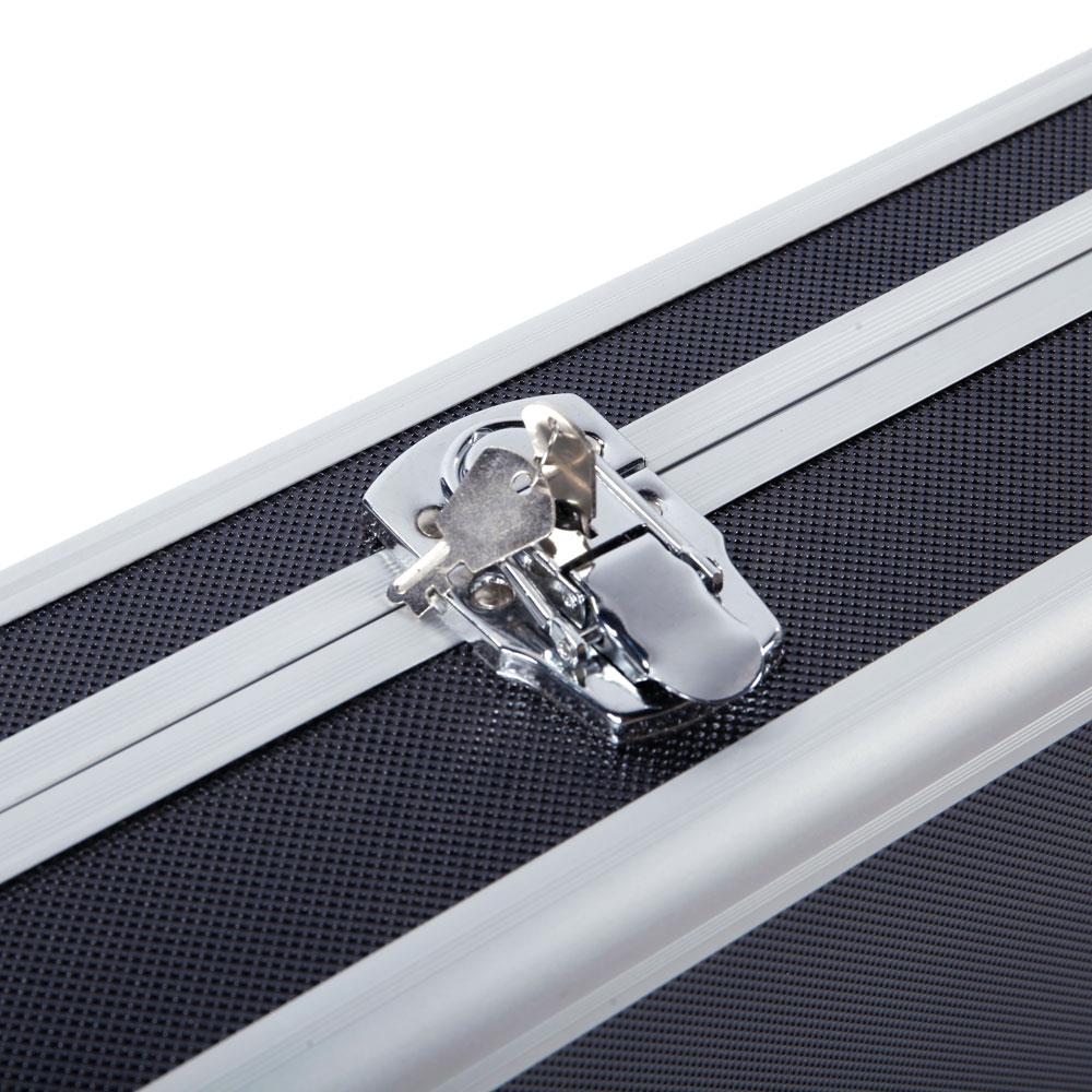 Aluminum Rifle Case With Foam - Lockable Long Gun Storage Case With Combination Lock